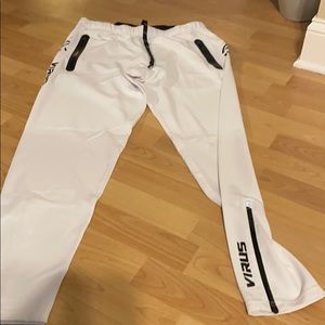 Virus White Joggers